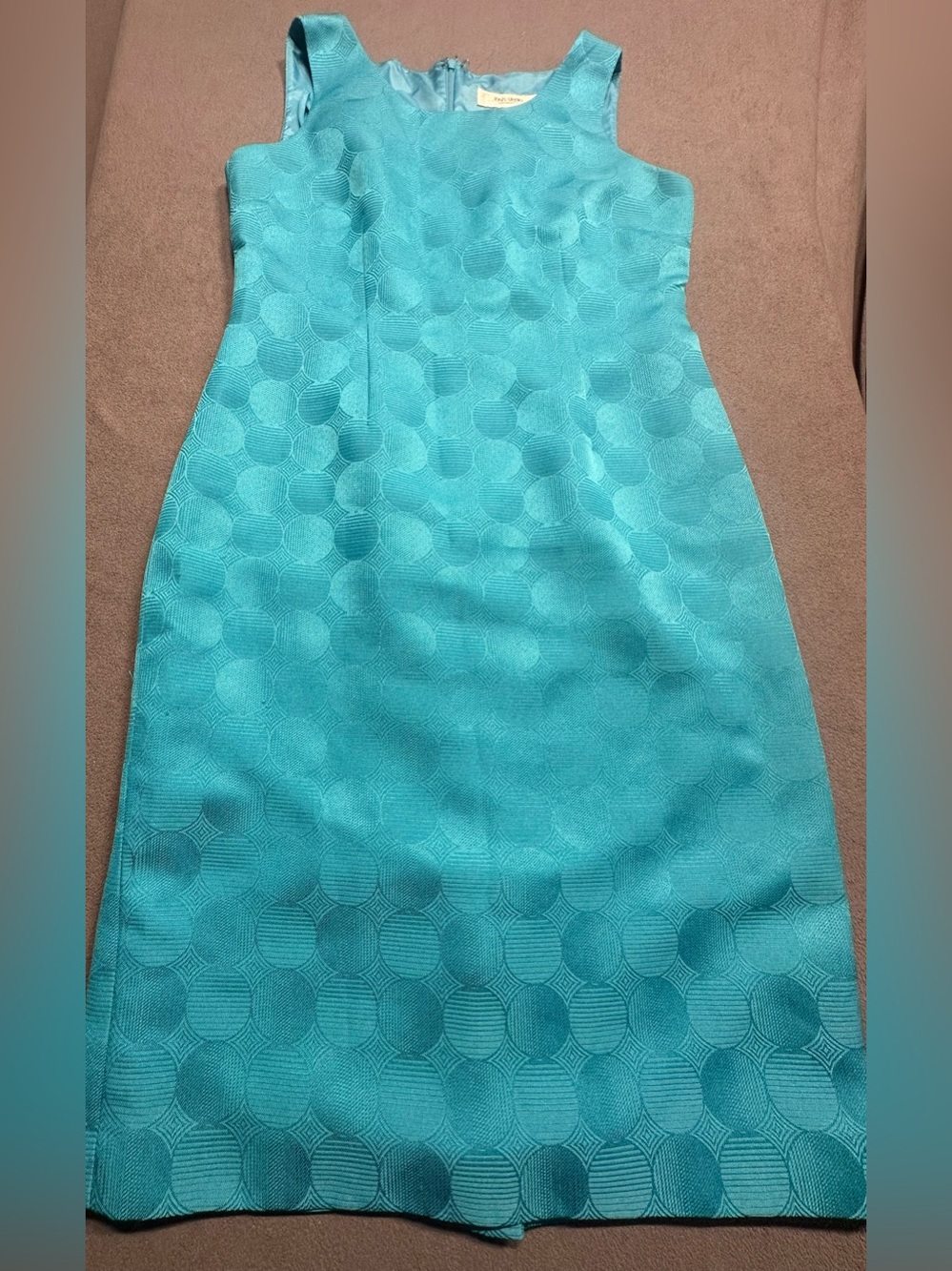Jones Studio Turquoise Textured Sheath Dress